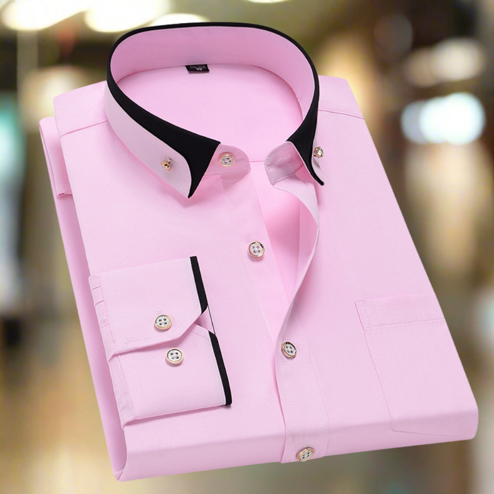 Adalbert | Κλασικό βαμβακερό ανδρικό πουκάμισο με μακριά μανίκια