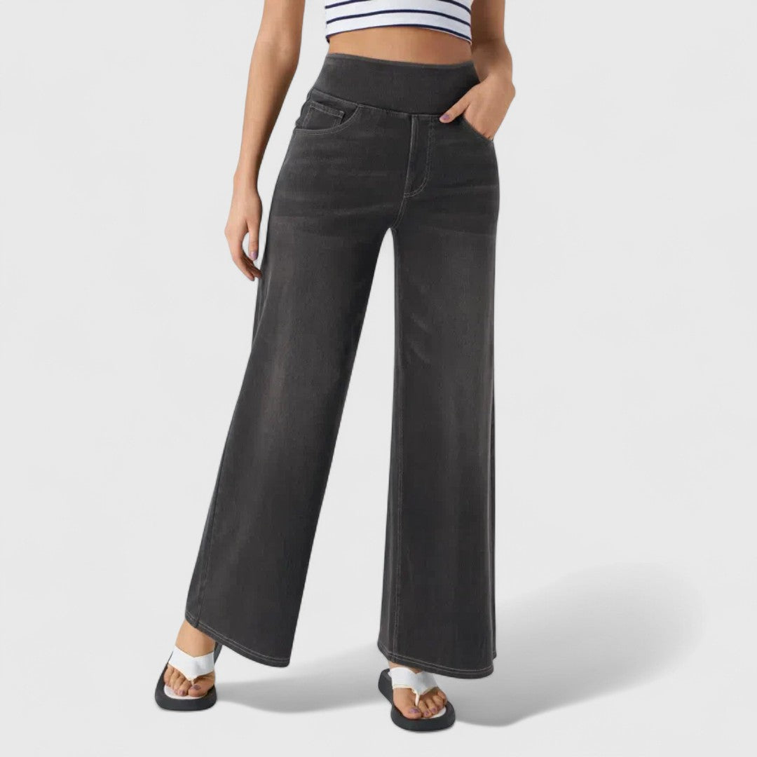 Ελπίδα - άνετο και ελαστικό παντελόνι με ψηλή μέση