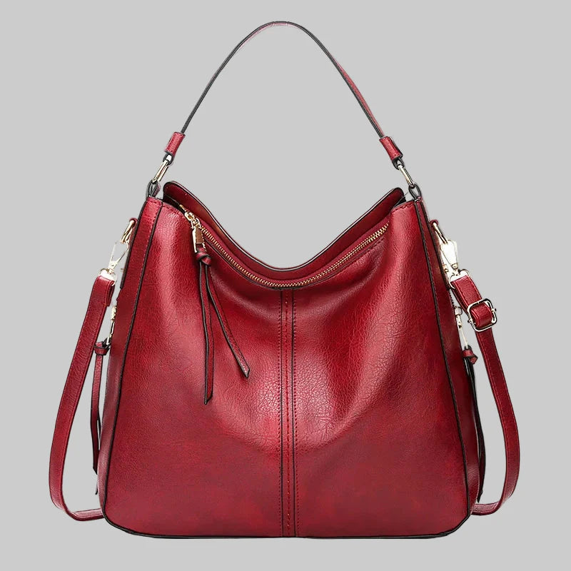 Σουφ - Πολυτελή Δέρμα Anti-Theft Hobo Τσάντα