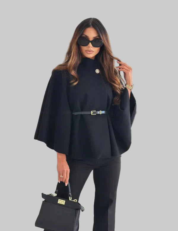 Selviora - Κομψό σακάκι με πεταλούδα και ζώνη