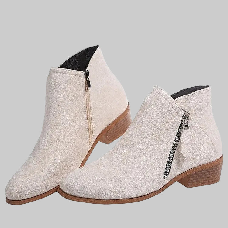 Πριμιούμ ορθοπεδικές δερμάτινες μπότες με τακούνι για τον χειμώνα