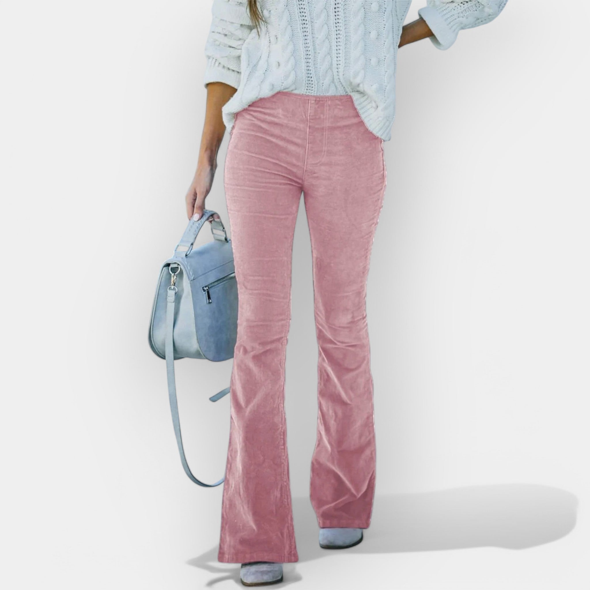 Ψηλόμεσο Παντελόνι με Φαρδιά Μπατζάκια