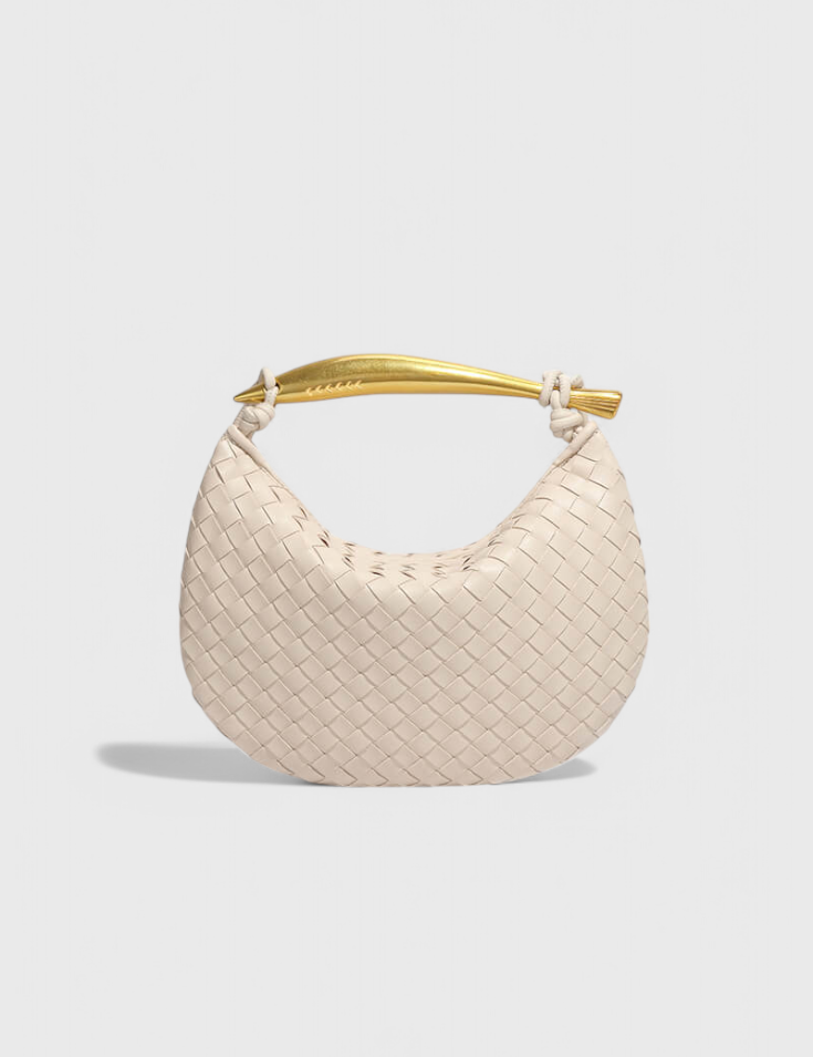 Τσάντα Gerda Bolso Woven με Χρυσή Λαβή