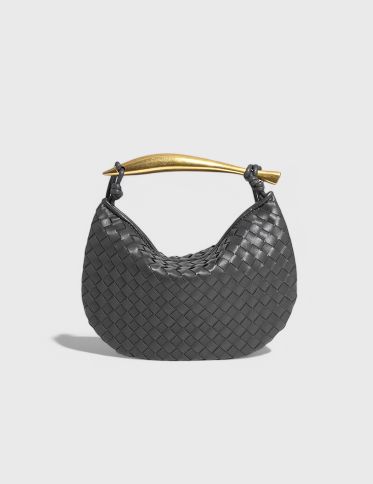 Τσάντα Gerda Bolso Woven με Χρυσή Λαβή