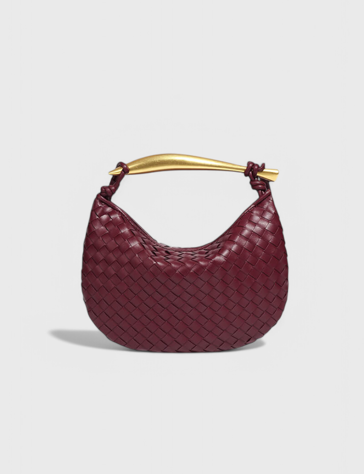 Τσάντα Gerda Bolso Woven με Χρυσή Λαβή