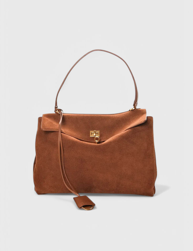 Τσάντα Ώμου Henna από Σουέτ