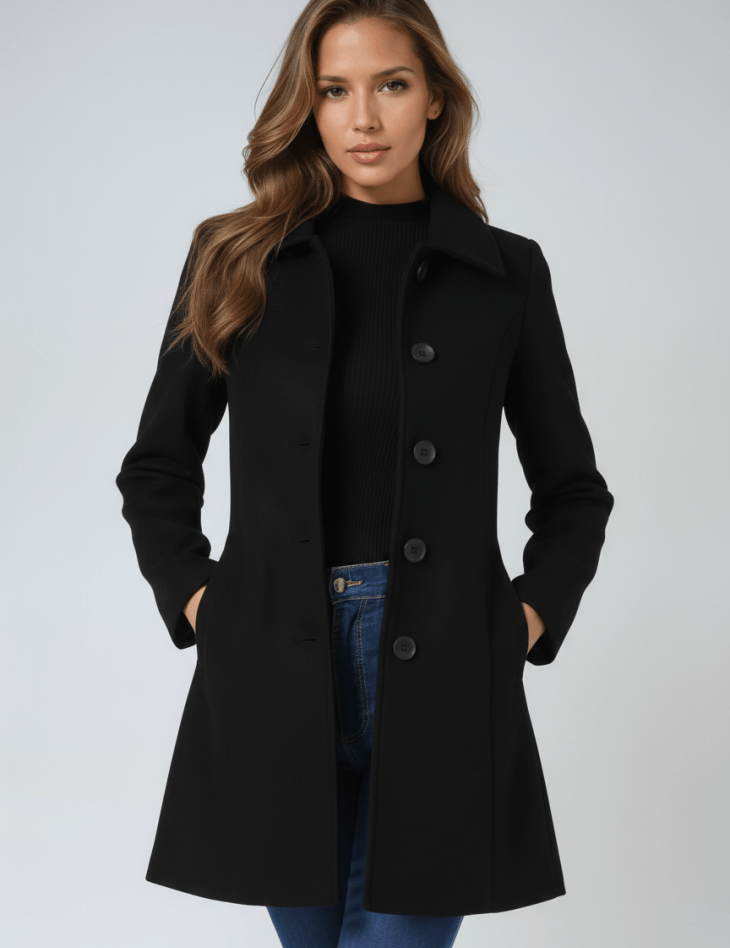 Helena | Γυναικείο χειμερινό παλτό με ένα κουμπί