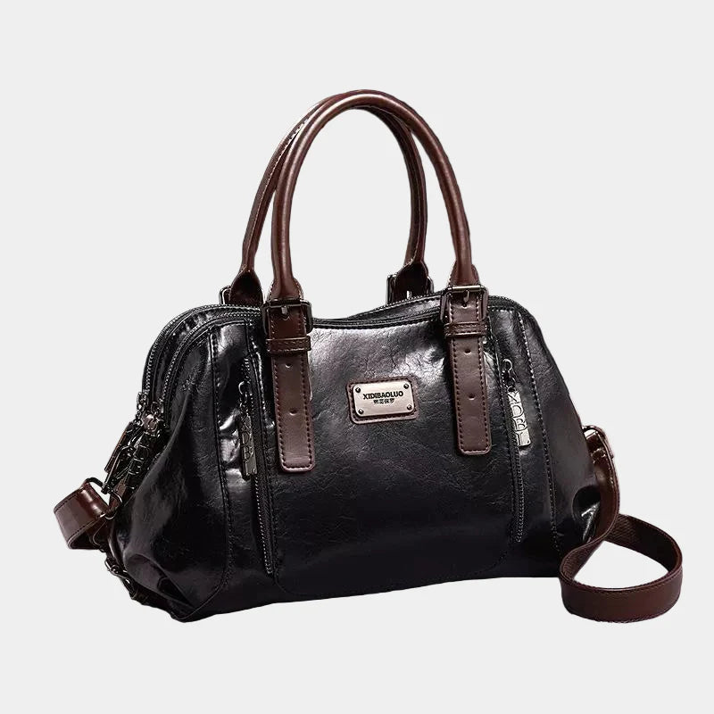 Νίνα - Κομψή Δερμάτινη Τσάντα