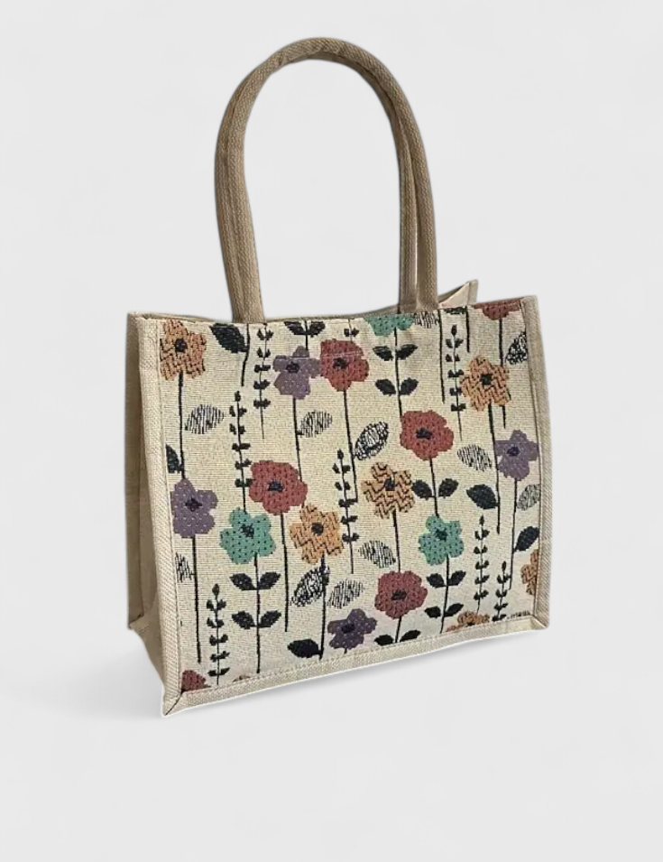 Τσάντα Taila από Ινδικό Σαπούνι με Ανθισμένο Σχέδιο και Οικολογικό Σχεδιασμό